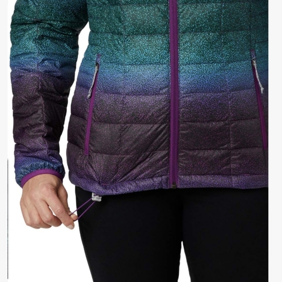 Columbia Women's Voodoo Falls 590 Turbodown Hooded Jacket Blue Plum Sz 2XL - Picture 15 of 15